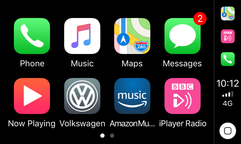 Apple CarPLay Screenshot from 2018