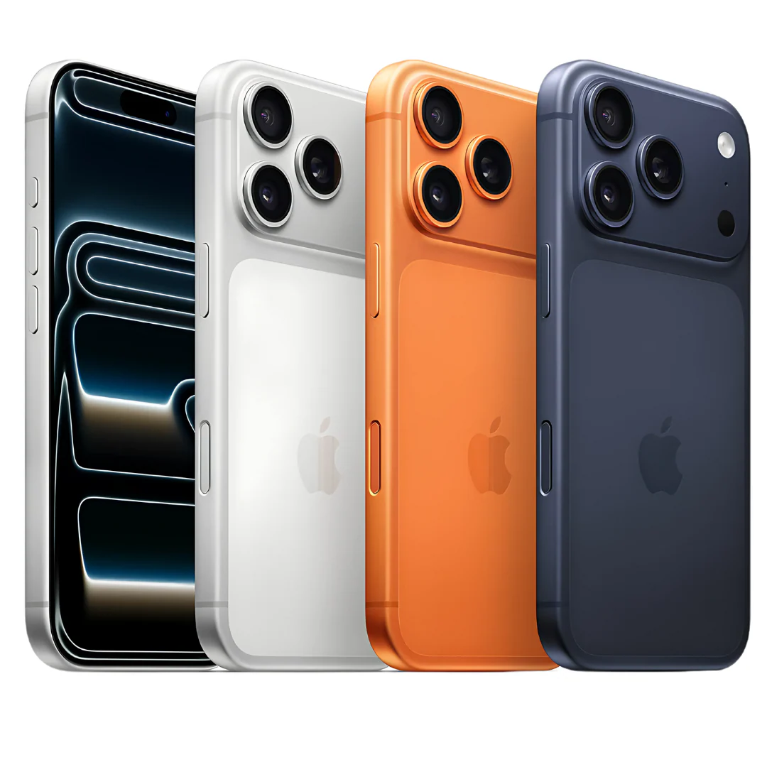 Apple iPhone 17 Pro Max in Cosmic Orange with triple camera system