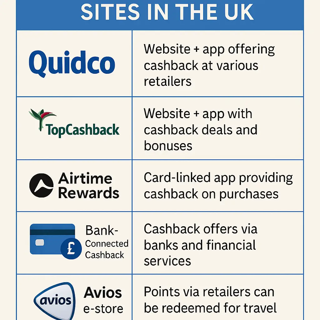 Top UK Cashback Websites